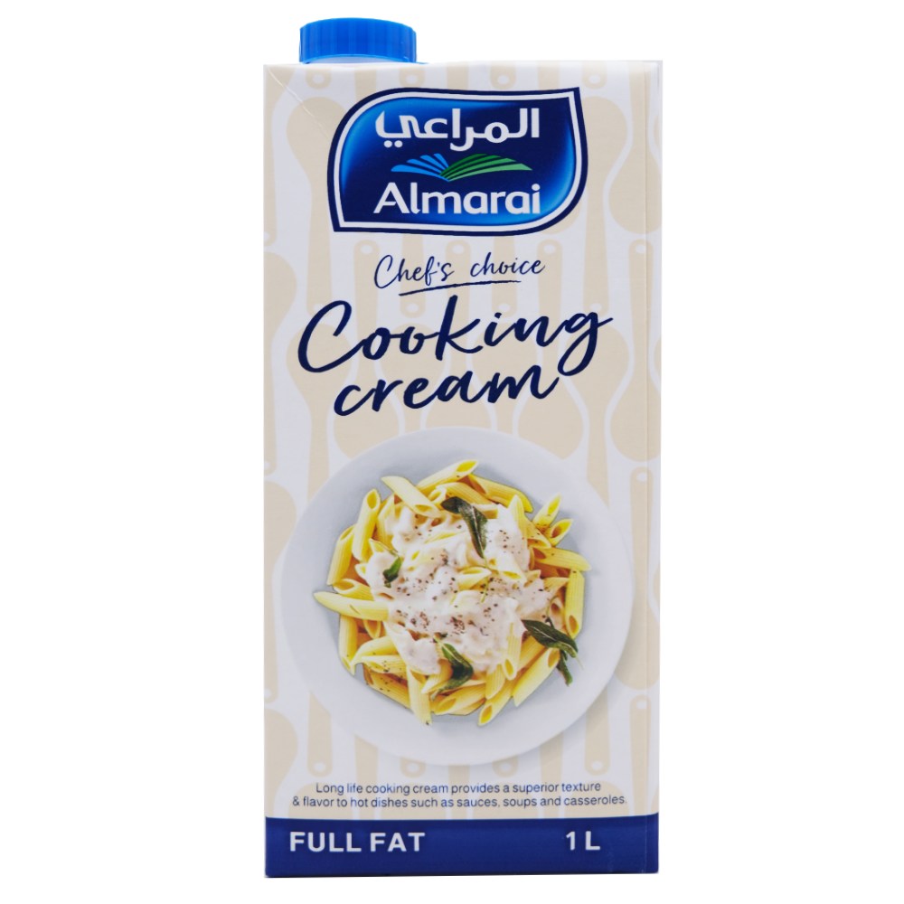 Almarai Full Fat Cooking Cream 1L - Available at Alosra Online Supermarket