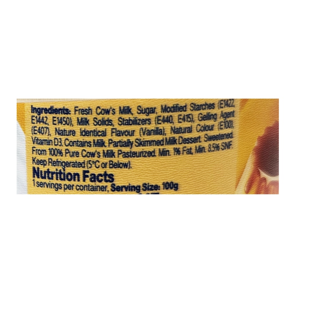 Almarai Creme Caramel 100g right side image