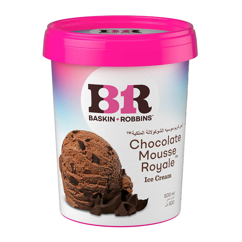 Baskin Robbins Chocolate Mousse Royale Ice Cream 500ml - Available at Alosra Online Supermarket