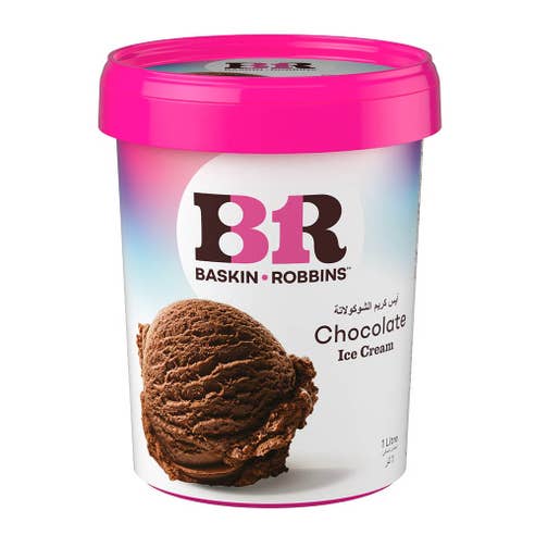 Baskin Robbins Chocolate Ice Cream 1L - Available at Alosra Online Supermarket