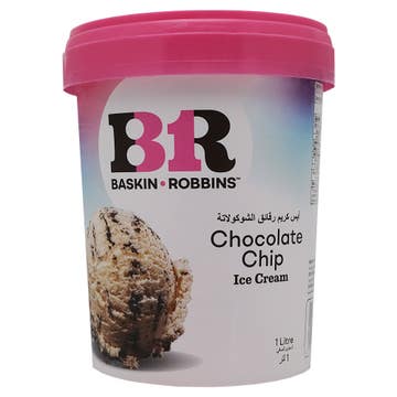 Baskin Robbins Chocolate Chip Ice Cream 1L - Available at Alosra Online Supermarket