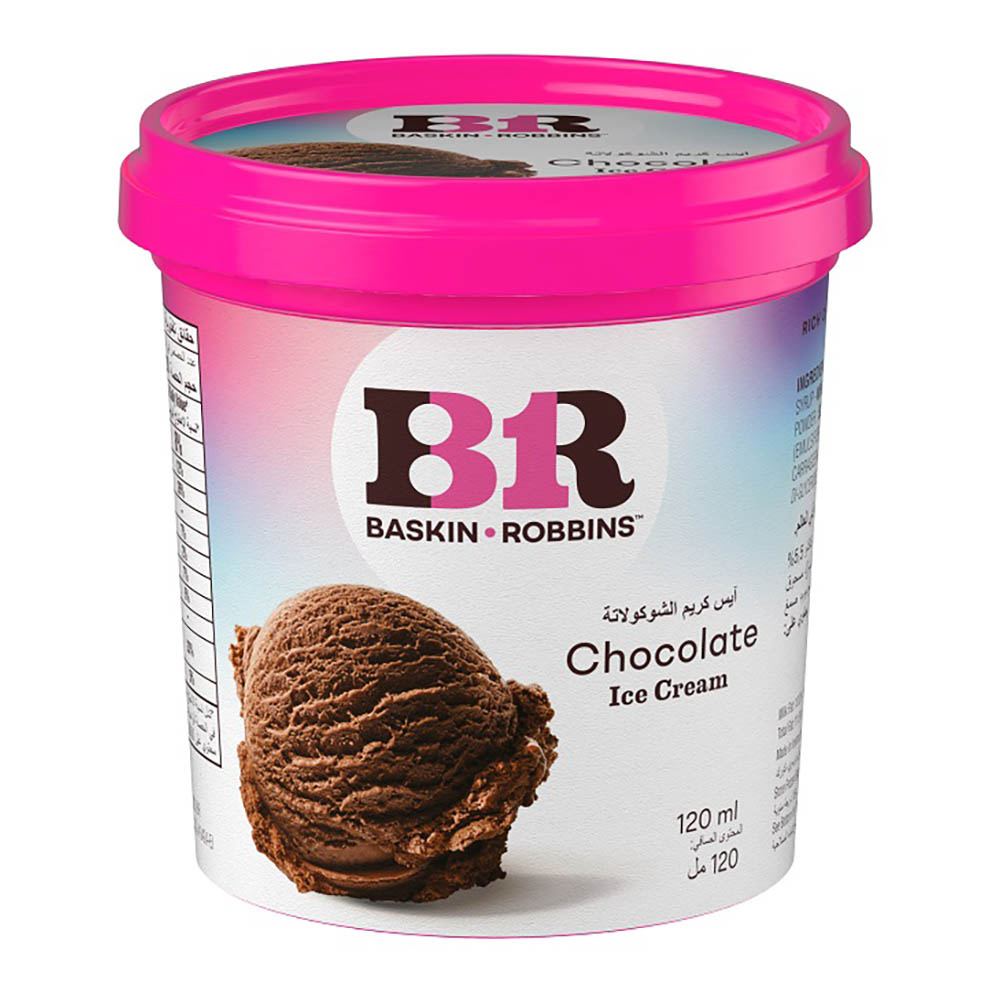 Baskin Robbins Chocolate Ice Cream 120ml - Available at Alosra Online Supermarket