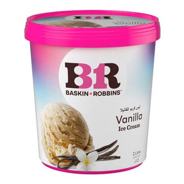 Baskin Robbins Vanilla Ice Cream 2L - Available at Alosra Online Supermarket