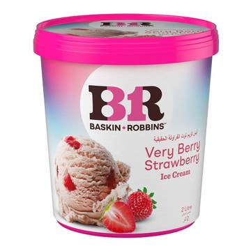 Baskin Robbins Very Berry Strawberry Ice Cream 2L - Available at Alosra Online Supermarket