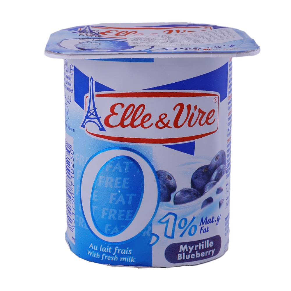 Elle & Vire Light Blueberry Fruit Dessert 125g - Available at Alosra Online Supermarket