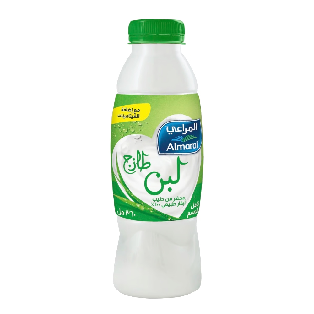 Almarai Full Fat Fresh Laban 360ml back image