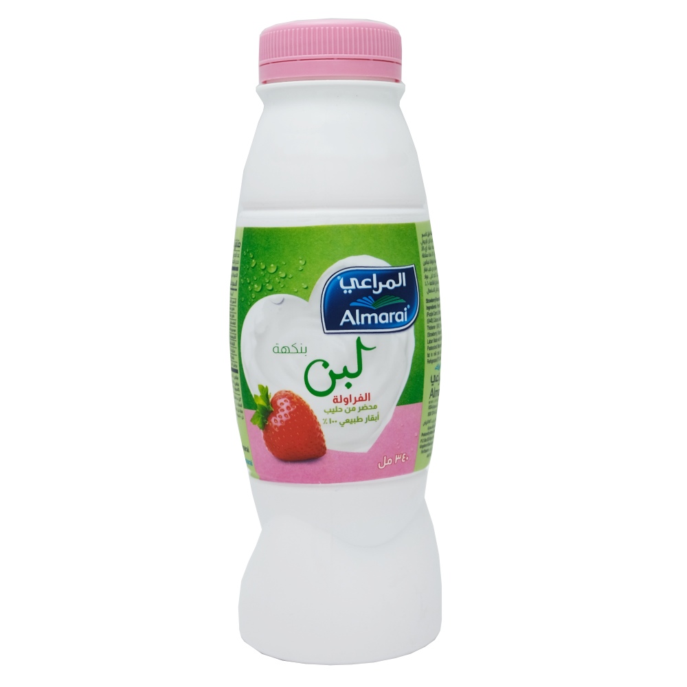 Almarai Strawberry Flavoured Laban 340ml back image