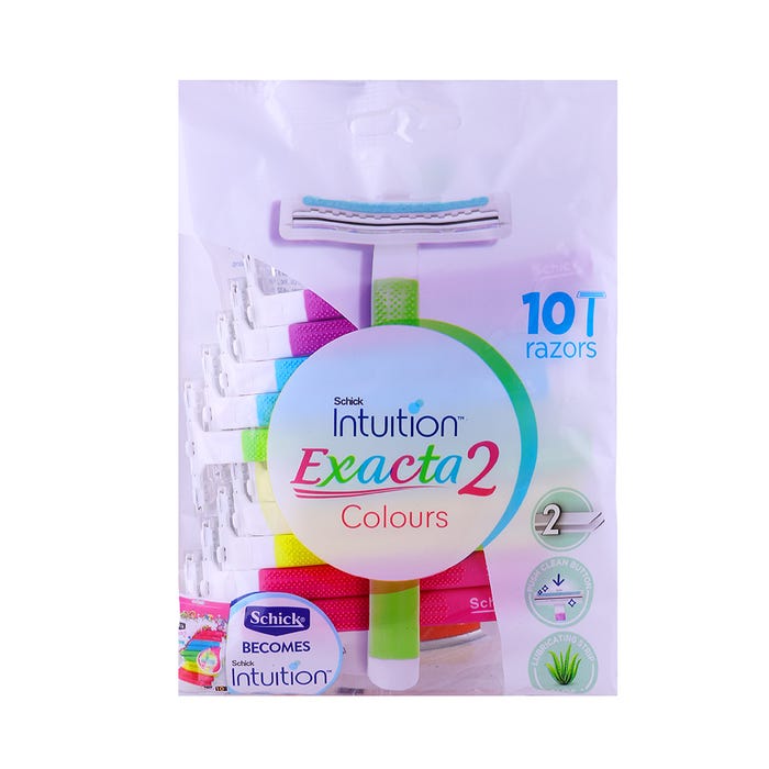 Schick Exacta 2 Intuition Women Razor 10's - Available at Alosra Online Supermarket