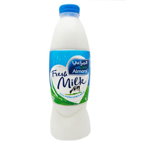 Almarai Full Fat Fresh Milk 1L - Available at Alosra Online Supermarket