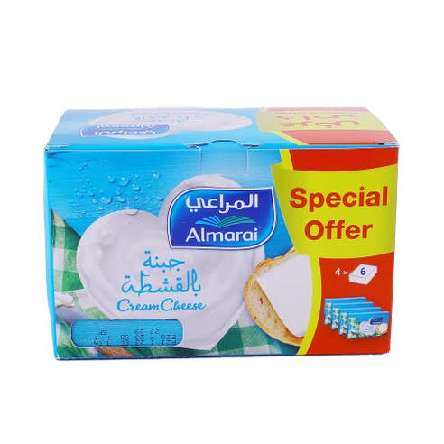 Almarai Cream Cheese 4x108g [3+1 Free] [Special Offer] - Available at Alosra Online Supermarket