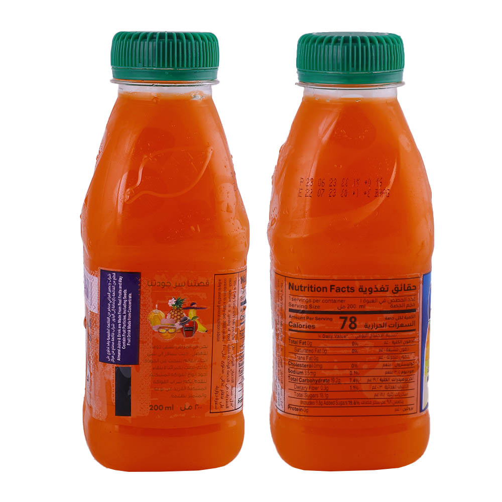 Almarai Mixed Fruit Fresh Juice 200ml right and left side image