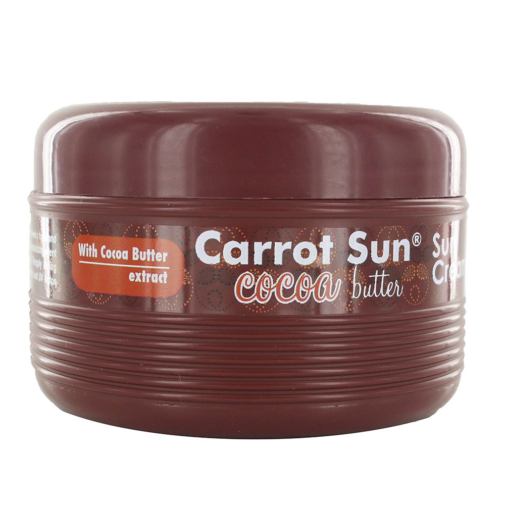 Carrot Sun Cocoa Butter Tanning Cream 300ml - Available at Alosra Online Supermarket