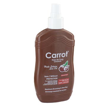 Carrot Sun Coconut Tanning Oil Spray 200ml - Available at Alosra Online Supermarket