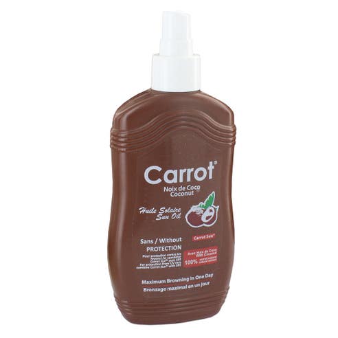 Carrot Sun Coconut Tanning Oil Spray 200ml - Available at Alosra Online Supermarket