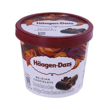 Haagen Dazs Belgian Chocolate Ice Cream 100ml - Available at Alosra Online Supermarket