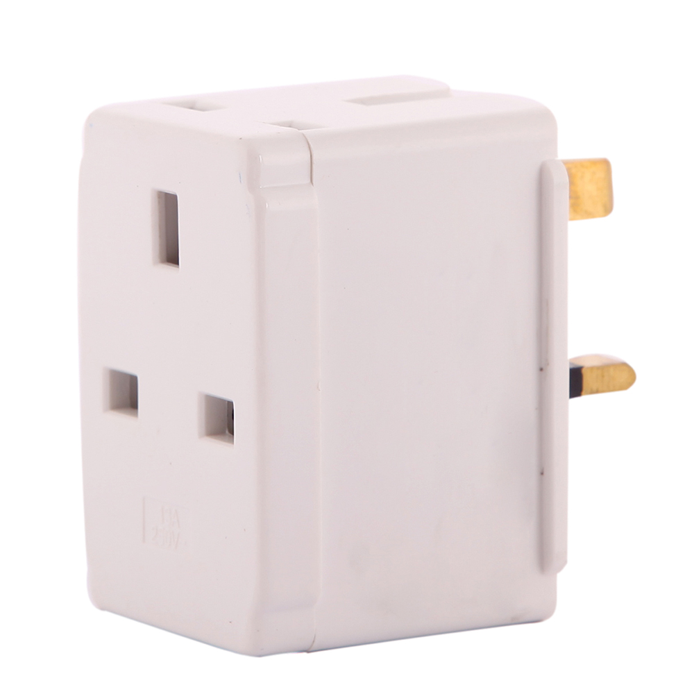Stackfine 3-Way Adaptor 13 Amp - Available at Alosra Online Supermarket