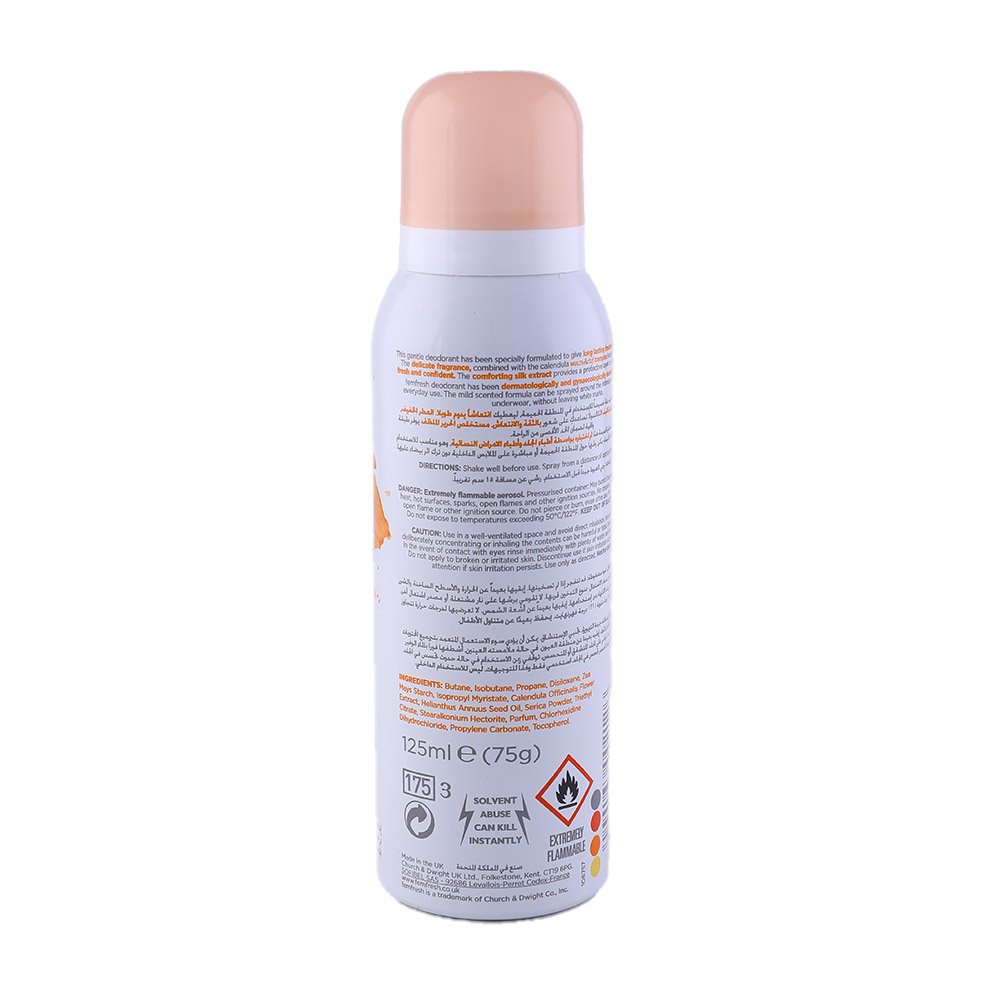 Femfresh Freshness Deodorant 125ml back image