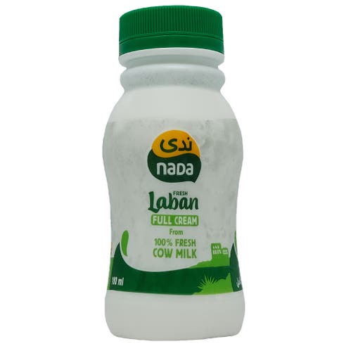 Nada Fresh Laban Full Cream 180ml - Available at Alosra Online Supermarket