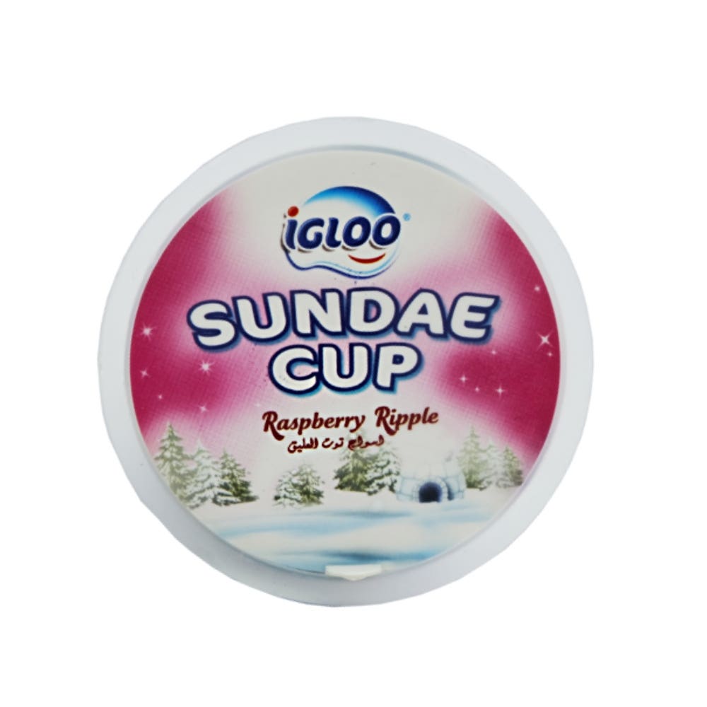 Igloo Raspberry Alosraonline | Igloo Sundae Cup Raspberry Ripple Ice Cream 180ml