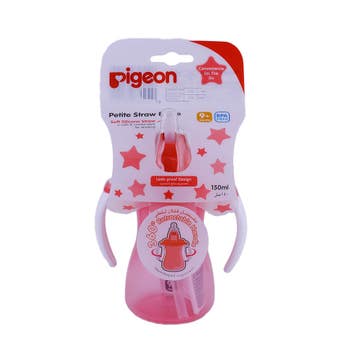 Pigeon Mag Straw Cup Pink 8+ Months 150ml - Available at Alosra Online Supermarket