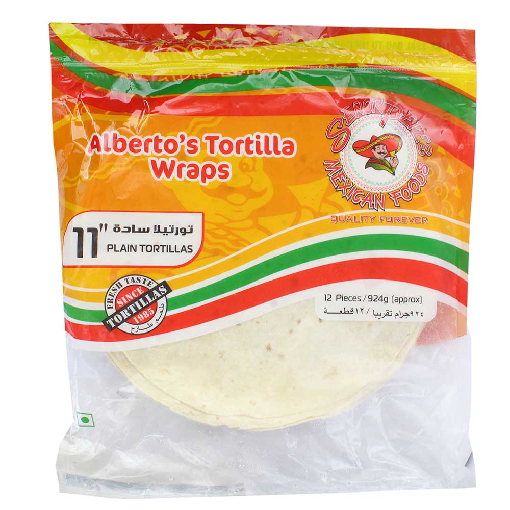 Senor Pepe's Flour Tortilla Wraps 12's 924g - Available at Alosra Online Supermarket