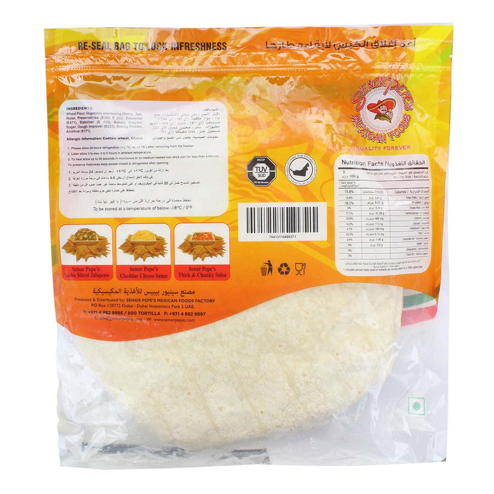 Senor Pepe Flour Tortillas 12's - Bahrain Alosraonline store