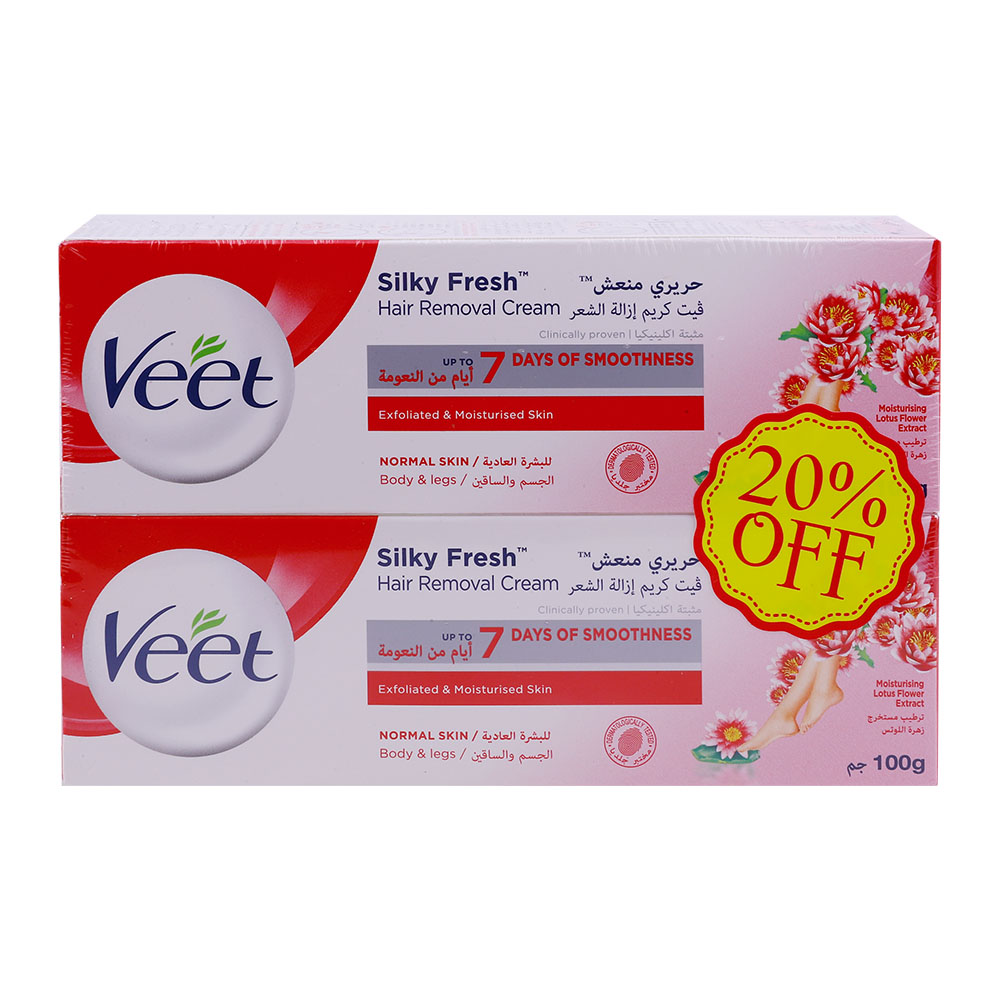 Veet Hair Removal Cream Rose 2x100g [Special Offer] 