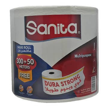 Sanita Club Maxi Roll 300m+50m - Available at Alosra Online Supermarket