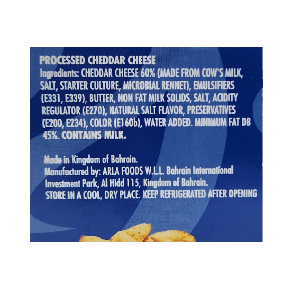 Kraft Cheddar Cheese Block 500g back image