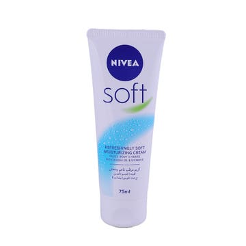 Nivea Soft Skin Care Cream Tube 75ml - Available at Alosra Online Supermarket