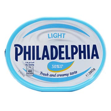Philadelphia Light Cream Cheese 280g - Available at Alosra Online Supermarket