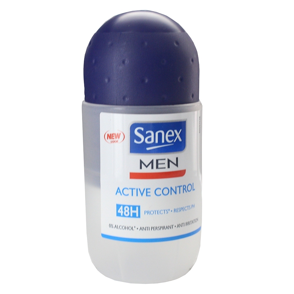 Sanex For Men Active Roll On Deodorant 50ml - Available at Alosra Online Supermarket