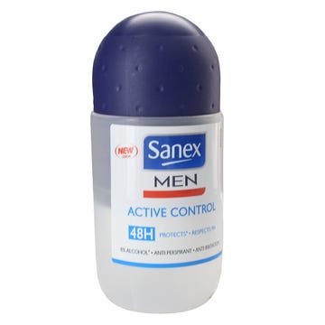 Sanex For Men Active Roll On Deodorant 50ml - Available at Alosra Online Supermarket