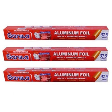 Sanita Aluminium Foil 45cm x 37.5ft [2+1 Free] - Available at Alosra Online Supermarket