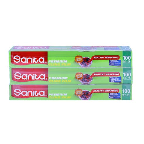 Sanita Cling Film 30mx30m [2+1 Free] - Available at Alosra Online Supermarket