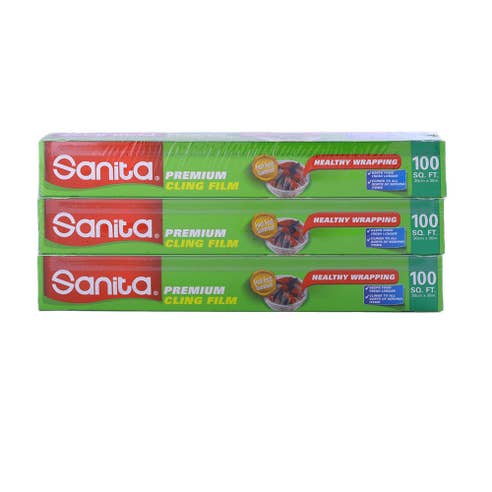 Sanita Premium Cling Film 3 Pack - Available at Alosra Online Supermarket