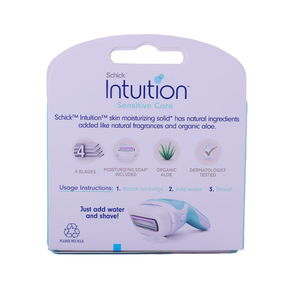 Schick Intuition Sensitive Care Razor [3 Blades] back image