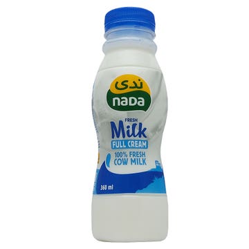 Nada Fresh Milk Full Cream 360ml - Available at Alosra Online Supermarket