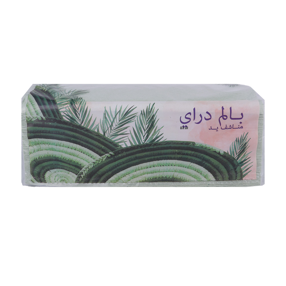 Palm Tree Green Hand Towel 150's - Available at Alosra Online Supermarket