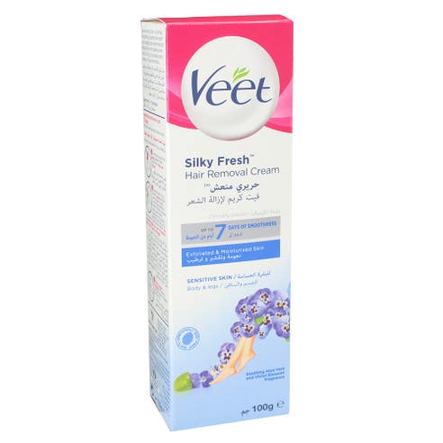 Veet Hair Removal Cream Sensitive Skin 100g- Available at Alosra Online Supermarket