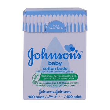 Johnson's Baby Cotton Buds 100's - Available at Alosra Online Supermarket