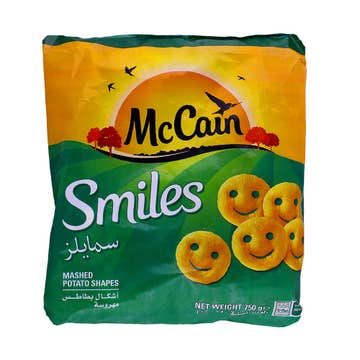 McCain Smiles Crispy Fried Potatoes 750g - Available at Alosra Online Supermarket