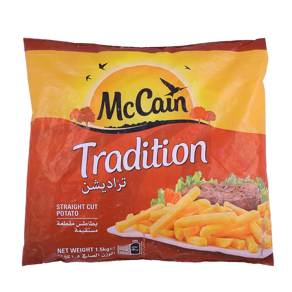 McCain Tradition French Fries 1.5Kg - Available at Alosra Online Supermarket
