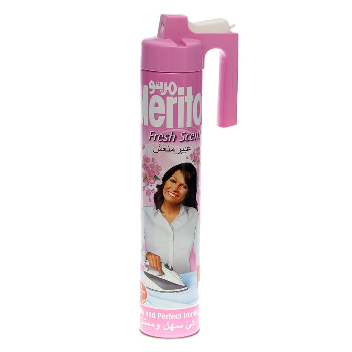 Merito Pink Fresh Scent Spray Starch 400cc - Available at Alosra Online Supermarket
