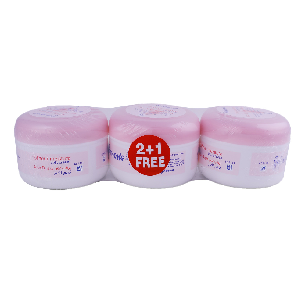 Johnson's Soft Body Cream 3x200ml [Special Offer] back image
