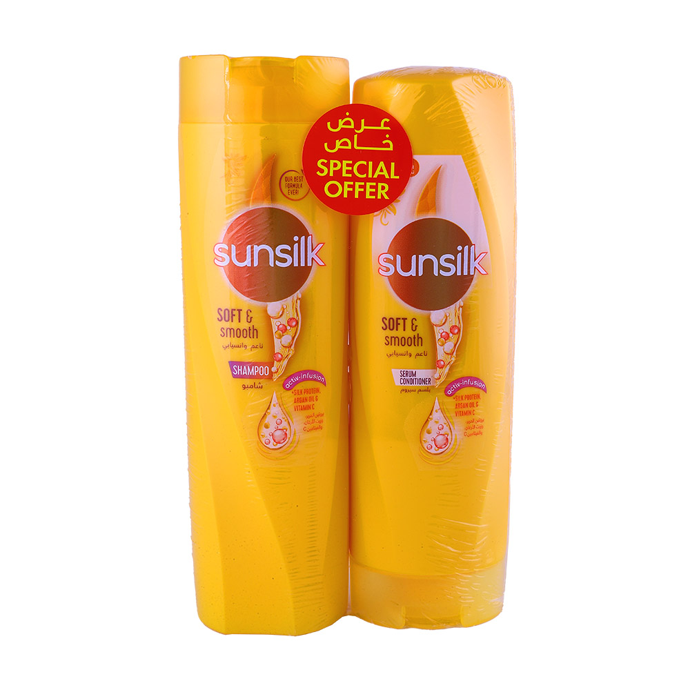 Sunsilk Soft & Smooth Shampoo & Conditioner Set [400ml + 320ml] [Special Offer] 