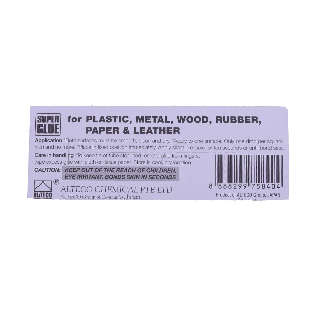 Super Glue Japan 3g back image