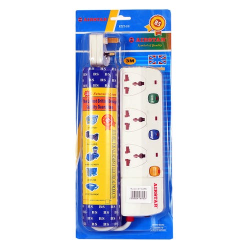 Airstar 3-Way Extension with 3m Wire - Available at Alosra Online Supermarket