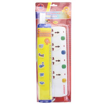 T&J 4-Way Extension with 3m Wire - Available at Alosra Online Supermarket