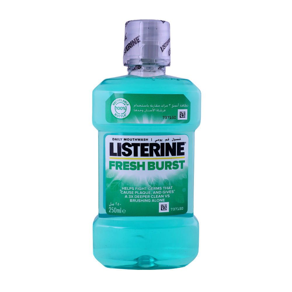 Listerine Freshburst Mouthwash 250ml - Available at Alosra Online Supermarket